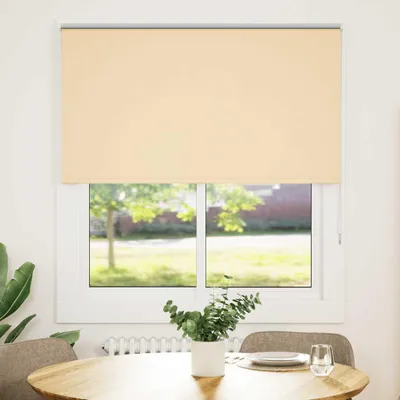 Produktbild von vidaXL Verdunkelungsrollo Beige 120x150 cm Stoffbreite 116,6 cm