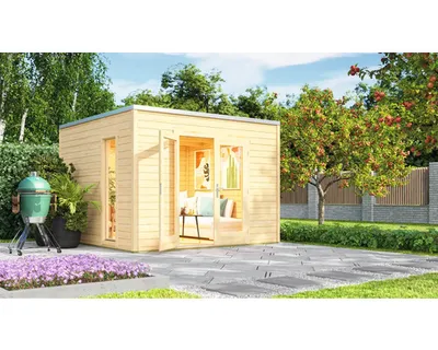 Produktbild von Gartenhaus weka P 1 inkl. Fußboden 300 x 302,5 cm natur