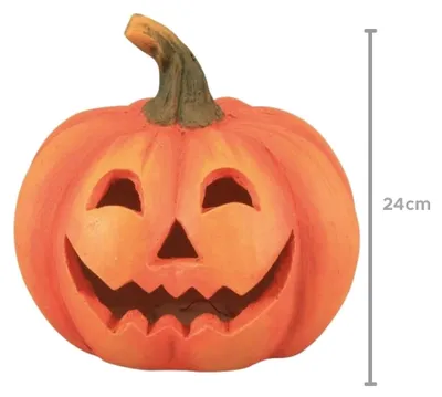 Produktbild von Gruselkürbis, leuchtend - 24 cm -