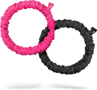 Produktbild von Adidas Hair Scrunchies (Thin) - Black & Lucid Pink
