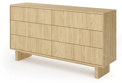 Produktbild von Kommode, geölte Eiche, 153,5 x 82,6 x 38,1 cm