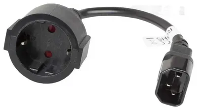 Zdjęcie produktu dla Lanberg CA-C14E-10CC-0018-BK, 0,18 m, C14 panel