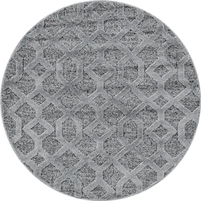 Produktbild von Hochflor Teppich PISA Grau 200 cm Rund