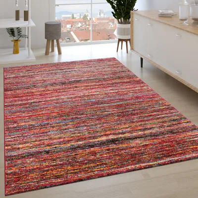 Produktbild von Paco Home Teppich 120x170 cm Kurzflor Ethno Rauten Muster Wohnzimmer 100 % Polypropylen