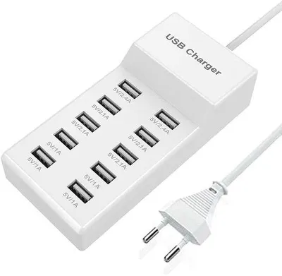 Productafbeelding van 10-Poorts USB Oplader met Snellader Functie
