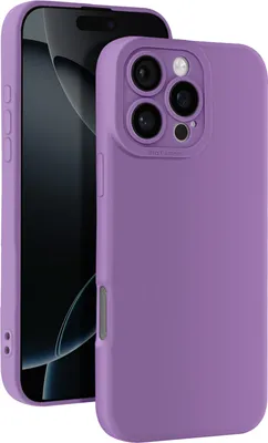 Produktbild von Avizar, iPhone 16 Pro Silikon Hülle Glatt mit Kamera Schutz, Violett