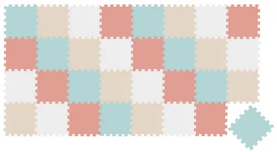 Produktbild von 36 Teile Spielmatte Baby Puzzlematte 30x30 Krabbelmatte Bodenmatte Kinderzimmer