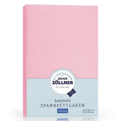 Produktbild von Julius Zöllner 8320147760, Bettlaken vorhanden, Baumwolle, 70 x 140 cm, Pink, Einfarbig, 100% Baumwolle