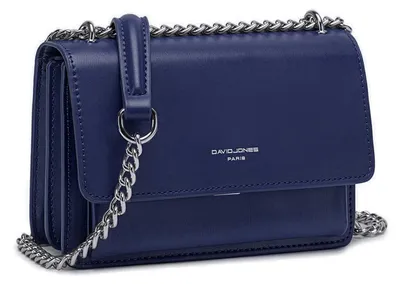 Produktbild von David Jones - Damen Kleine Umhängetasche Crossbody Bag Mini Clutch, Blau