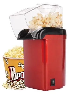 Image de Machine à pop-corn rouge compacte 1100W