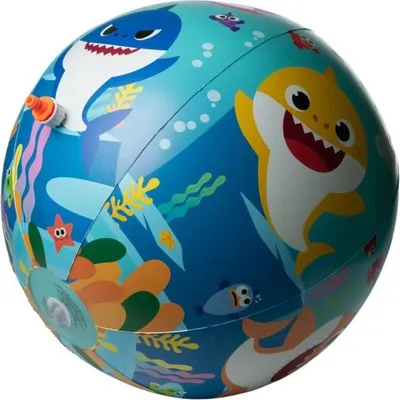 Produktbild von Baby Shark Strandball-Sprinkler Ø 60 cm – Wasserspaß für Kinder an heißen Tagen