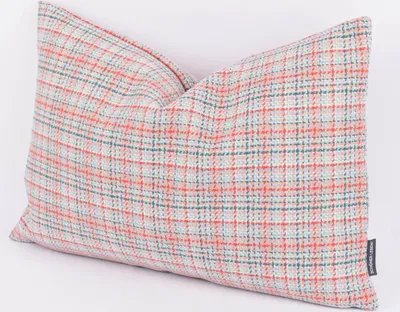 Produktbild von Kissenhülle Victoria Karo Struktur rosa türkis hellblau in versch. Größen Größe 40x60cm (HxB) 40x60cm (HxB) Größe