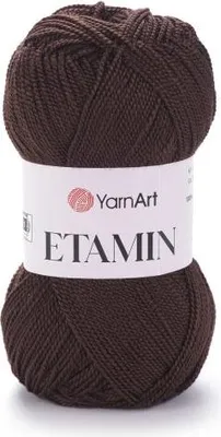 Produktbild von YarnArt Etamin 440 Braun – Feine, strapazierfähige Häkelgarn für filigrane Handarbeiten