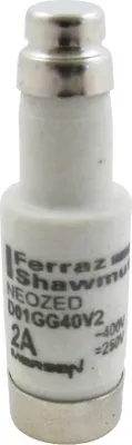 Image de Fusible Neozed Siemens Taille du fusible = D01 2 A 400 V 01700.002000 (01700.002000)