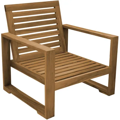 Productafbeelding van Loungesessel Teakholz Treviso Massivholz Wetterfest