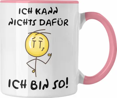 Produktbild von Trendation - Kollegin Tasse Geschenk Grafik Ich Kann Nichts Dafür Ich Bin So Geschenkidee Spruch Lustig (Rosa)