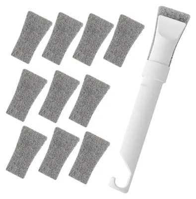 Produktbild von Reinigungsbürsten-Set mit Spülbürste, Fugenbürste und Eckenbürste für Küche und Bad, inklusive Fugen- und Gemüsereiniger