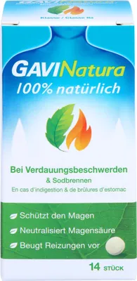 Produktbild von GAVINatura Lutschtabletten bei Verdauungsbeschwerden & Sodbrennen, 14 St. Tabletten