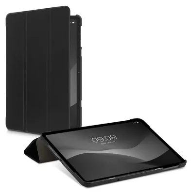 Produktbild von kwmobile Hülle kompatibel mit Oppo Pad Air - Smart Cover Tablet Case Schutzhülle - Stand - in Schwarz