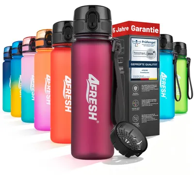 Obrázok produktu pre Fľaša na pitie 4FRESH Colourful Frosted – fialovočervená, 500 ml