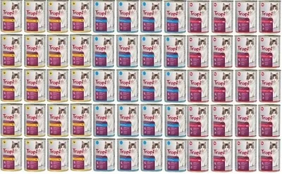 Zdjęcie produktu dla Karma mokra TROPI dla kota MIX SMAKÓW 60szt x 415g puszka kot