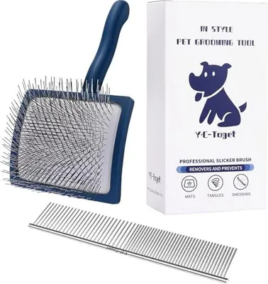 Produktbild von Slicker Hundepflege Pinsel Goldendoodle Pudel Kritzel