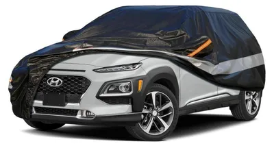 Obrázek produktu pro Autopokrov, 10 vrstev, vodotěsný, prodyšný, pro modely Hyundai/Genesis Kona (2017-2023), černý