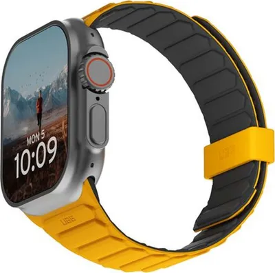 Produktbild von Urban Armor Gear 194161118240, Uhrenarmband, Apple, Watch Series 1-3 42mm, Series 4-6 & SE 44mm, Series 7-9 45mm, Ultra 1-2 49mm., Silikon