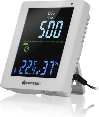Produktbild von Bresser Optics 7004020GYE000, Weiß, Kohlendioxid (CO2), 0 - 50 °C, 1 - 90%, 1 Stück(e), 110 mm