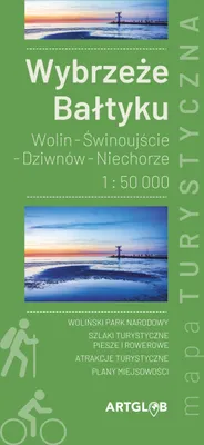 Produktbild von Ostseeküste. Wolin - Swinemünde - Dziwnów - Niechorze. Touristenkarte. ArtGlob