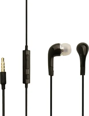 Obrázok produktu pre Originálne slúchadlá Samsung EHS64 v čiernej farbe Black pre Samsung Galaxy S6 SM-G920F InEar In-Ear Headset Slúchadlá do uší 3,5 mm zástrčka Stereo zvuk Hromadne balené + podložka na čistenie obrazovky Emiro