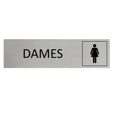 Produktbild von CombiCraft Aluminium Türschild mit Dames  165x45mm