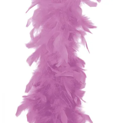 Produktbild von Federboa einfarbig, Länge ca. 1,80m, Federstola Federschal Kostüm Karneval 20er Jahre Charleston Burlesque kuschelig (Pastell-Lila)
