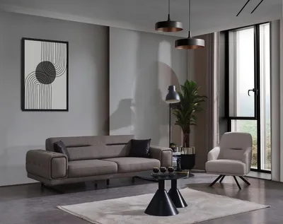 Produktbild von Wohnzimmer Set Sofa Set 2 Tlg Sessel Luxus Couch Dreisitzer
