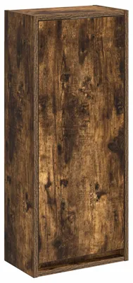 Image de Meuble de lavabo mural Chêne fumé 35 x 20 x 81 cm