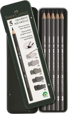 Image de Faber Castell FC-117805 Aquarelpotlood Faber-Castell Graphite Etui A 5 Stuks