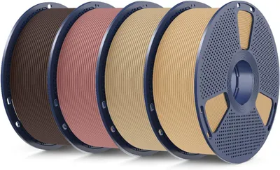 Productafbeelding van Hout PLA Filament 1.75mm - 3D printer filament - 4kg Hout+Esdoorn+Walnoot+Kers