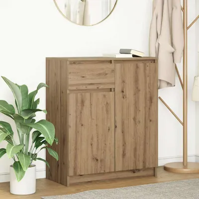Zdjęcie produktu dla vidaXL Kredens z szufladą Artisan dąb 71x35x84 cm Materiał drewnopochodny