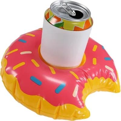 Produktbild von Aufblasbarer Getränkehalter Donut - schwimmender Pool Dosenhalter