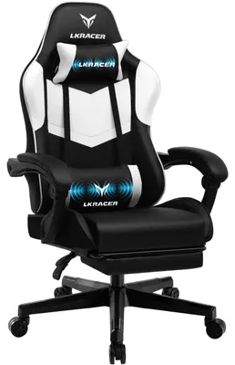 Zdjęcie produktu dla Fotel gamingowy, ergonomiczna konstrukcja, regulowane podłokietniki, BIAŁY