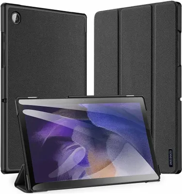 Image de Dux Ducis Housse de livre rigide avec Smart Sleep Stand Fonction pour SAMSUNG GALAXY TAB A8 10.5 (SM-X200) Tablet Housse Etui Portefeuille Housse de protection Noir