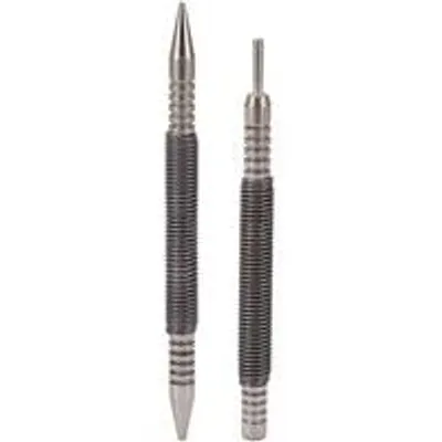 Produktbild von Kompaktes Scharnierpenponsset - 2 Stücke - Kohlenstoffstahl - Belastbares Design - Tragbares - Für Holz, Metall und Glas - Ponsset