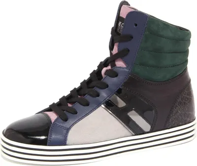 Produktbild von 1477Q Trainer donna HOGAN REBEL nero/verde/blu Schuh Frau