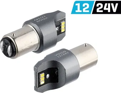 Obrázok produktu pre VISION P21/5W BAY15d 12/24V žiarovka 6x 3020 SMD LED, nepolárna, CANBUS, biela, 2 ks.