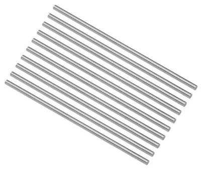 10 HSS-Rundstahlstangen 3 mm, 100 mm, für Wellen & Zahnräder