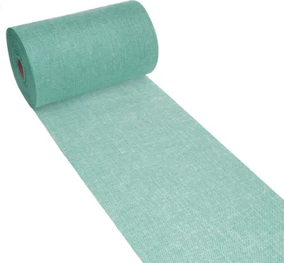 Produktbild von Tischläufer Shabby Chic in Leinenoptik 20cm - helltürkis - 5m - 69-200-5-71