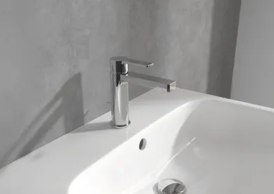 Obrázok produktu pre Villeroy & Boch batéria Architectura 115 x 42 x 161 mm s odtokovou súpravou s ťahadlom, chróm, 1 ks.