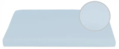 Produktbild von eStilex Baumwoll-Bettlaken 160x200 ohne Gummizug blau