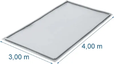 Produktbild von Vorzeltboden mit aufblasbarem Rand 3 x 4 Meter Überschwemmungsschutz