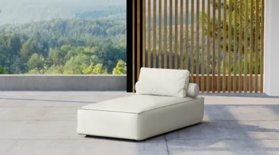 Produktbild von Kaiser Möbel Liegestuhl für den Garten MALIBU, Terrasse, Hof, gemütlich Creme